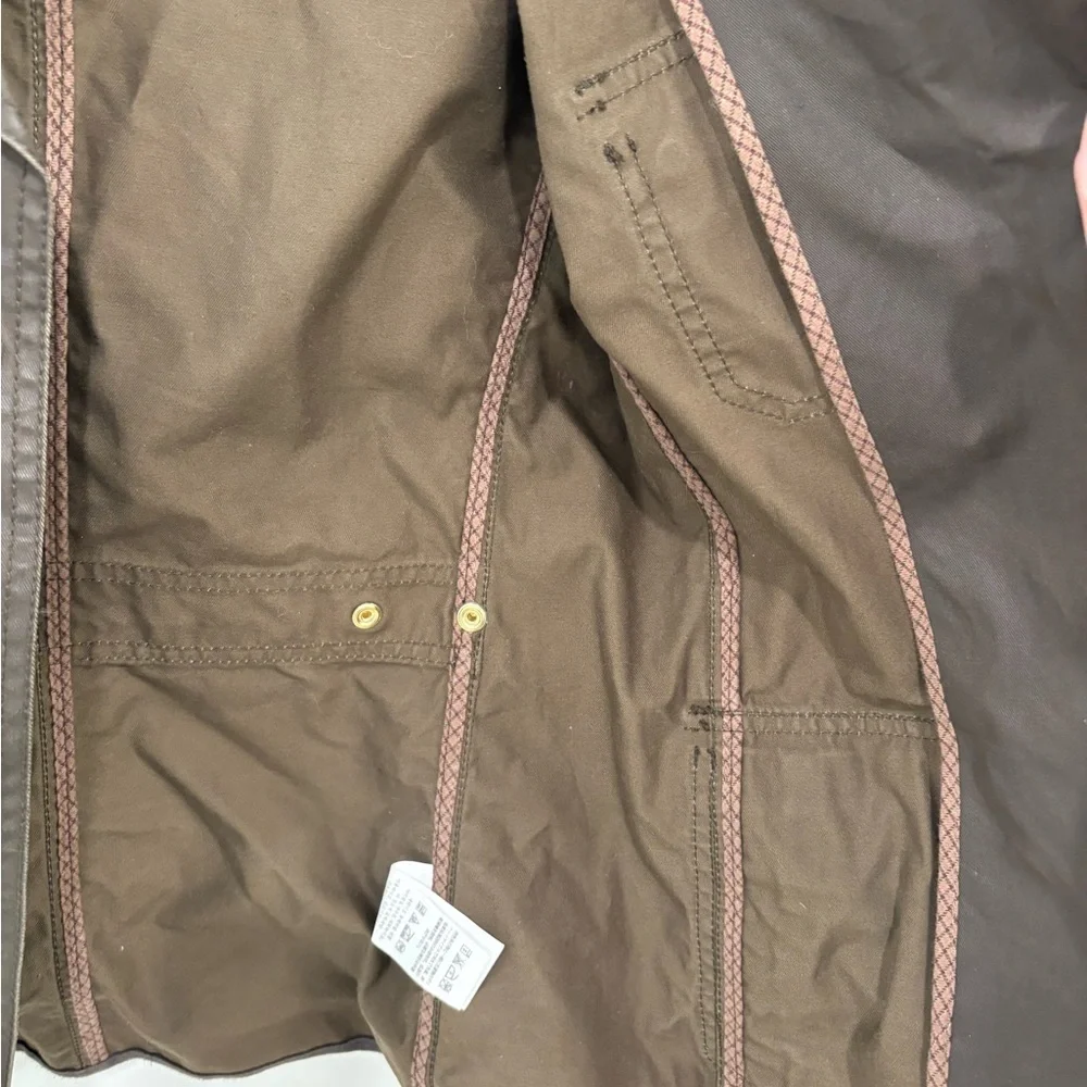 J. Crew Downtown Olive Green Utility Waxed Field Jacket Size XS